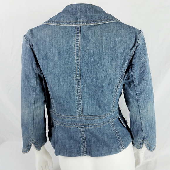 Banana Republic Denim Shirt-jac Jean Jacket sz6 - Picture 2 of 6